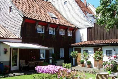 Altes Tageloehnerhaus Von 1510 Mit Garten Und Parkplatz Goslar Extérieur photo